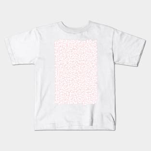 Pink and White Triangles Dizzy All-Over Pattern Kids T-Shirt